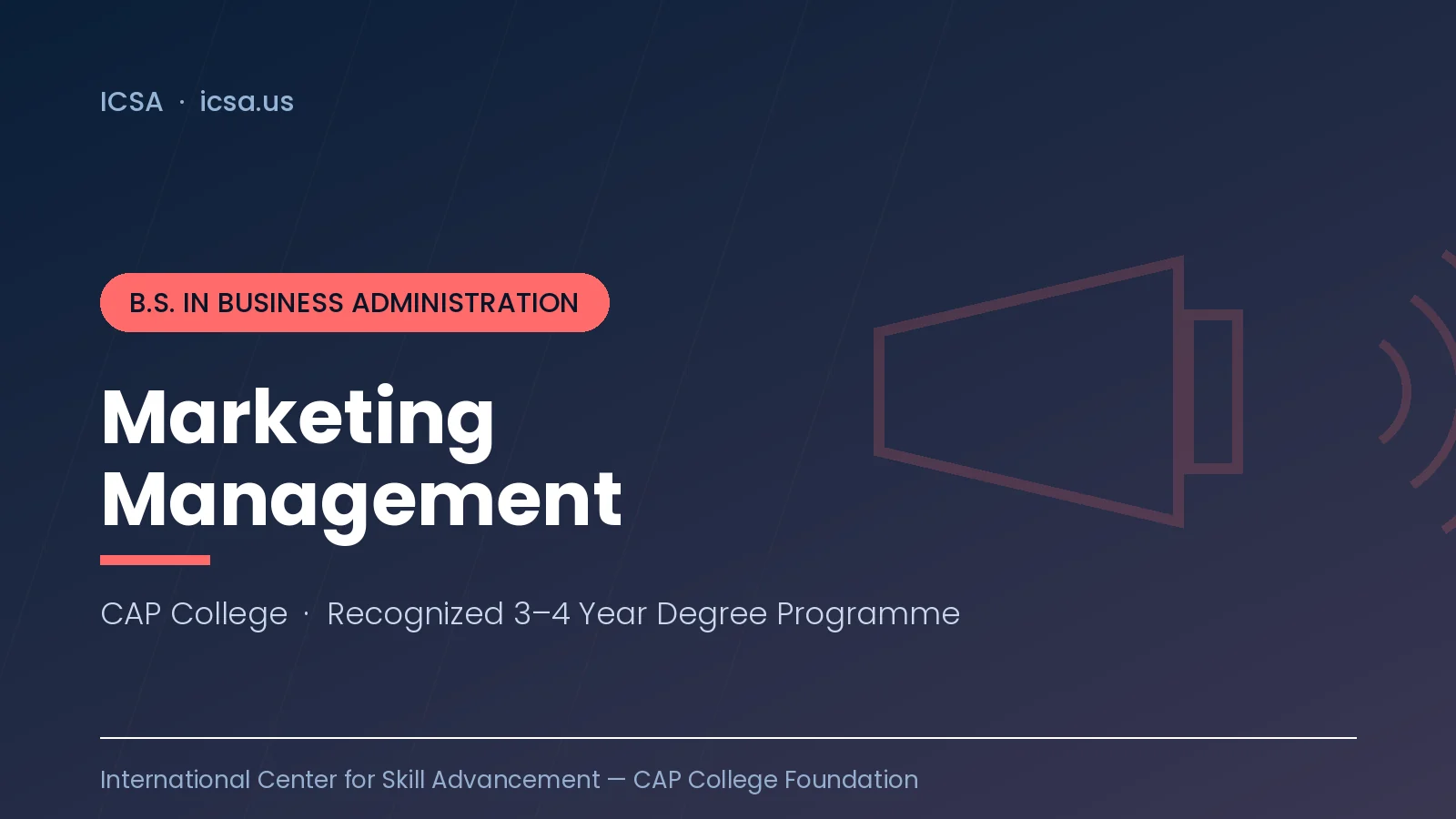 BSBA — Marketing Management